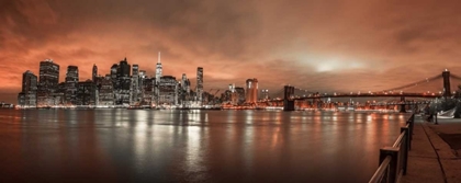 Picture of LOWER MANHATTAN SKYLINE IN EVENING, NEW YORK