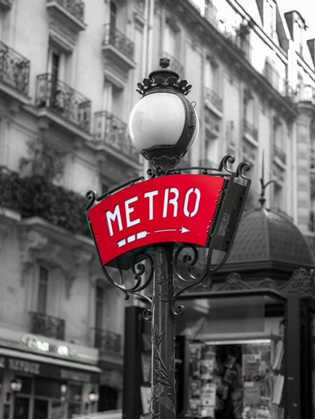 Picture of METRO SIGN POST, MONTMARTE, PARIS