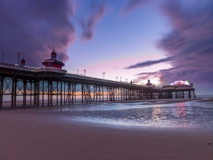 Picture of BLACKPOOL SEA SHORE WITH JETTY