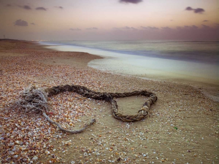 Picture of ROPE LYING ON BEACH