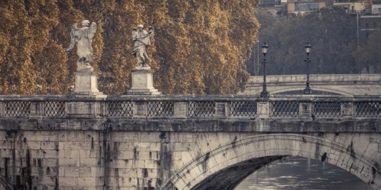 Picture of SAINT ANGELO BRIDGE AND TIBER RIVER, ROME, ITALY