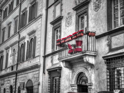 Picture of OLD BUILDING WITH BALCONY IN ROME, ITALY