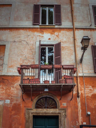 Picture of OLD BUILDING WITH BALCONY IN ROME, ITALY