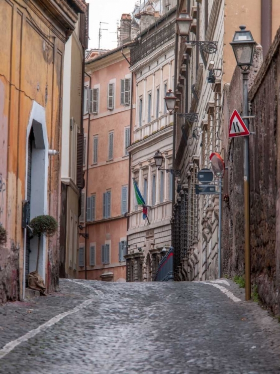 Picture of NARROW STREET THROUGH OLD BUILDINGS IN ROME, ITALY