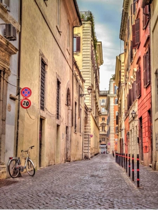 Picture of NARROW STREET THROUGH OLD BUILDINGS IN ROME, ITALY