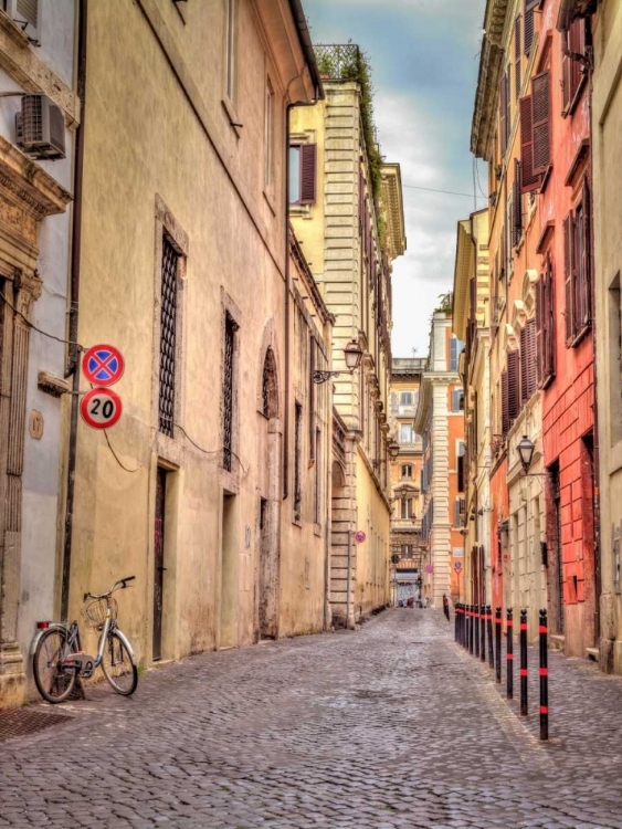 Picture of NARROW STREET THROUGH OLD BUILDINGS IN ROME, ITALY