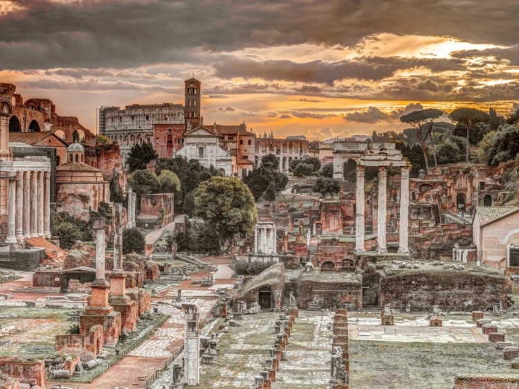 Picture of RUINS OF THE ROMAN FORUM, ROME, ITALY