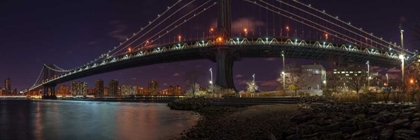 Picture of MANHATTAN BRIDGE AND LOWER MANHATTAN SKYLINE, NEW YORK