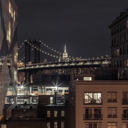 Picture of MANHATTAN BRIDGE AND CITYSCAPE, NEW YORK