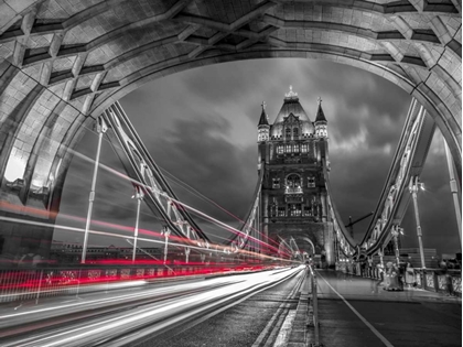 Picture of TOWER BRIDGE WITH STRIP LIGHTS, LONDON, UK
