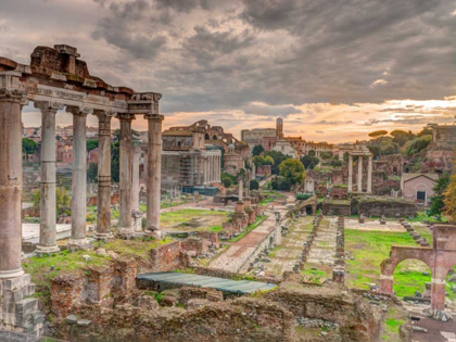 Picture of RUINS OF THE ROMAN FORUM, ROME, ITALY