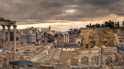 Picture of RUINS OF THE ROMAN FORUM, ROME, ITALY