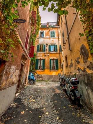 Picture of NARROW STREETS IN OLD TOWN OF ROME, ITALY