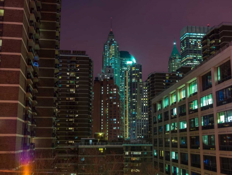 Picture of NEW YORK CITYSCAPE AT NIGHT