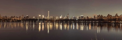 Picture of VIEW OF NEW YORK CITY SKYLINE FROM CENTRAL PARK IN EVENING