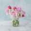 Picture of BUNCH OF MIXED FLOWERS IN GLASS BOTTLE