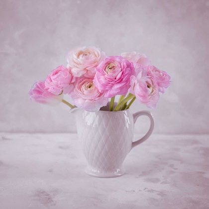 Picture of FRESH TULIPS IN GLASS BOTTLE