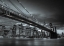 Picture of BROOKLYN BRIDGE AND LOWER MANHATTAN SKYLINE AT DUSK, NEW YORK