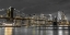 Picture of BROOKLYN BRIDGE AND LOWER MANHATTAN SKYLINE AT DUSK, NEW YORK