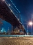 Picture of MANHATTAN BRIDGE OVER EAST RIVER AT DUSK, NEW YORK