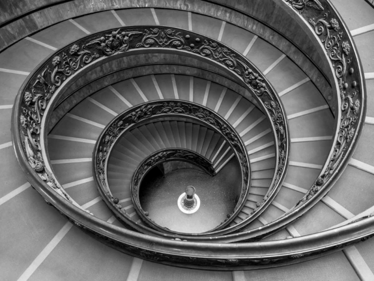 Picture of SPIRAL STAIRCASE AT THE VATICAN MUSEUM, ROME, ITALY