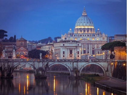 Picture of VIEW OF BASILICA DI SAN PIETRO IN VATICAN, ROME, ITALY