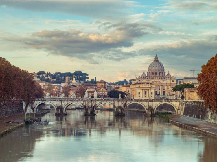 Picture of VIEW OF BASILICA DI SAN PIETRO IN VATICAN, ROME, ITALY