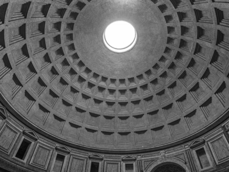 Picture of ROMAN PANTHEON DOME FROM INSIDE, ROME, ITALY