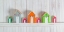 Picture of HEARTS HANGING ON WOODEN BACKGROUND