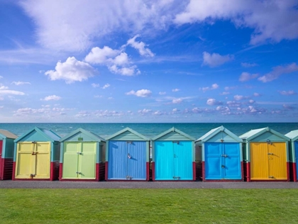 Picture of COLORFUL BEACH HUTS IN A ROW