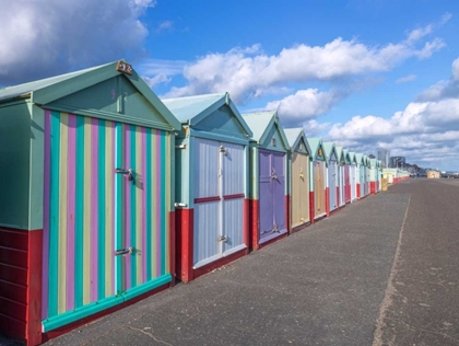 Picture of COLORFUL BEACH HUTS IN A ROW