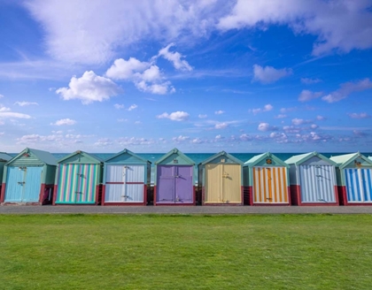 Picture of COLORFUL BEACH HUTS IN A ROW