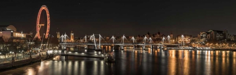 Picture of LONDON CITYSCAPE OVER RIVER THAMES