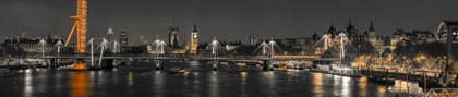 Picture of PANORAMIC VIEW OF LONDON SKYLINE OVER RIVER THAMES