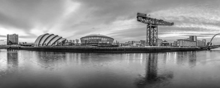 Picture of VIEW ALONG THE RIVER CLYDE, GLASGOW, FTBR-1805