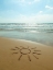 Picture of SUN DRAWN ON THE BEACH
