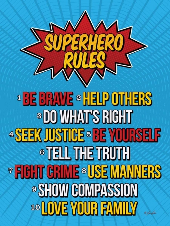 Picture of SUPERHERO RULES