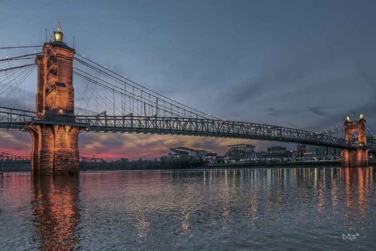 Picture of SUSPENSION BRIDGE AT DUSK