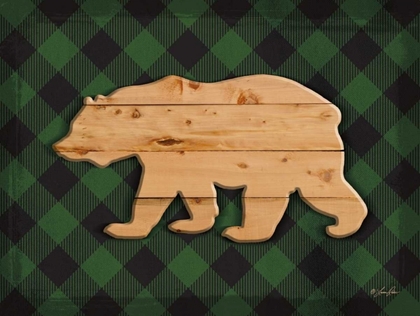 Picture of WOOD AND PLAID BEAR