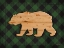 Picture of WOOD AND PLAID BEAR