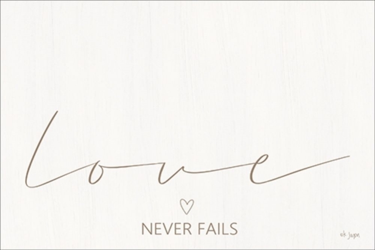 Picture of LOVE NEVER FAILS