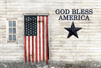 Picture of GOD BLESS AMERICAN FLAG