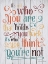 Picture of WHO YOU THINK YOU ARE