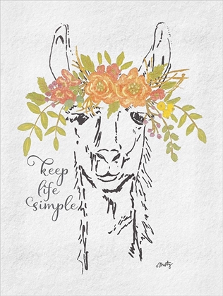 Picture of KEEP LIFE SIMPLE LLAMA