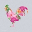 Picture of FLORAL ROOSTER