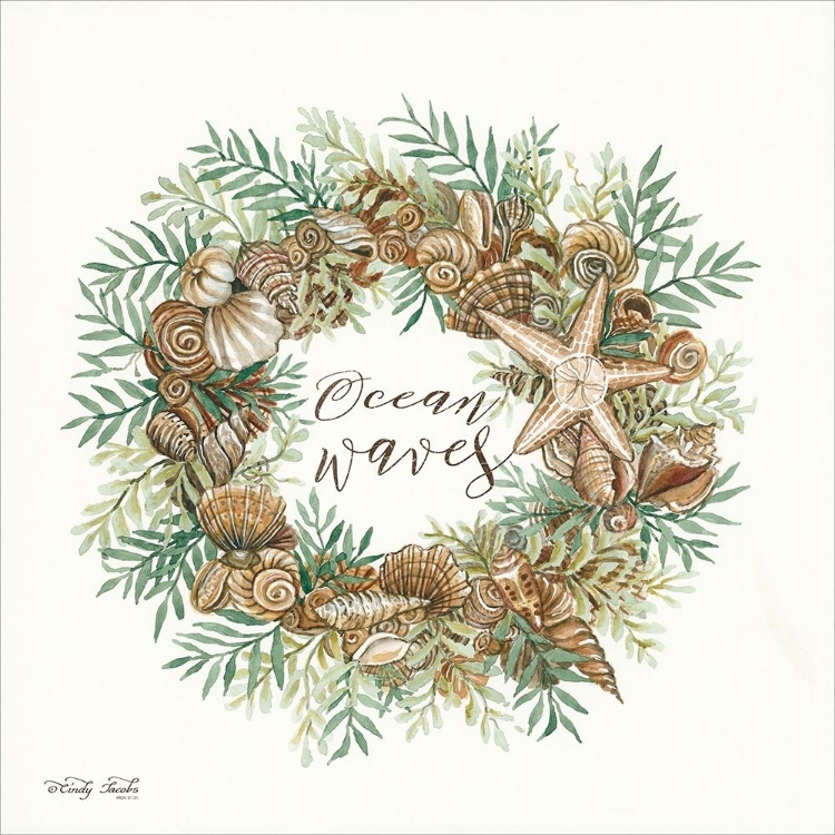 Picture of OCEAN WAVES SHELL WREATH