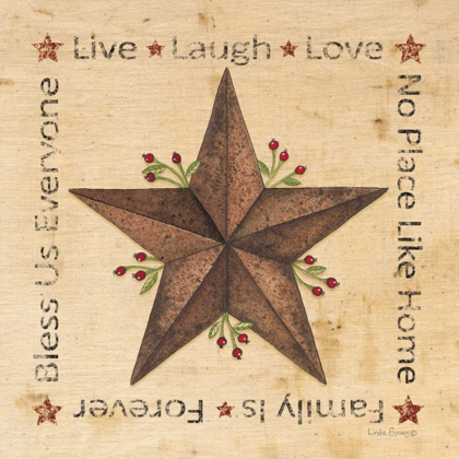 Picture of LIVE, LAUGH, LOVE BARN STAR