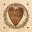 Picture of PUNCHED TIN HEART ON WREATH