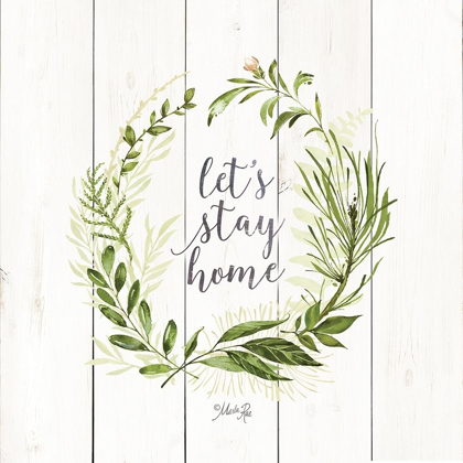 Picture of LETS STAY HOME WREATH