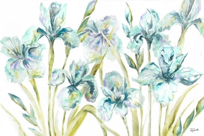 Picture of WATERCOLOR IRIS LANDSCAPE 